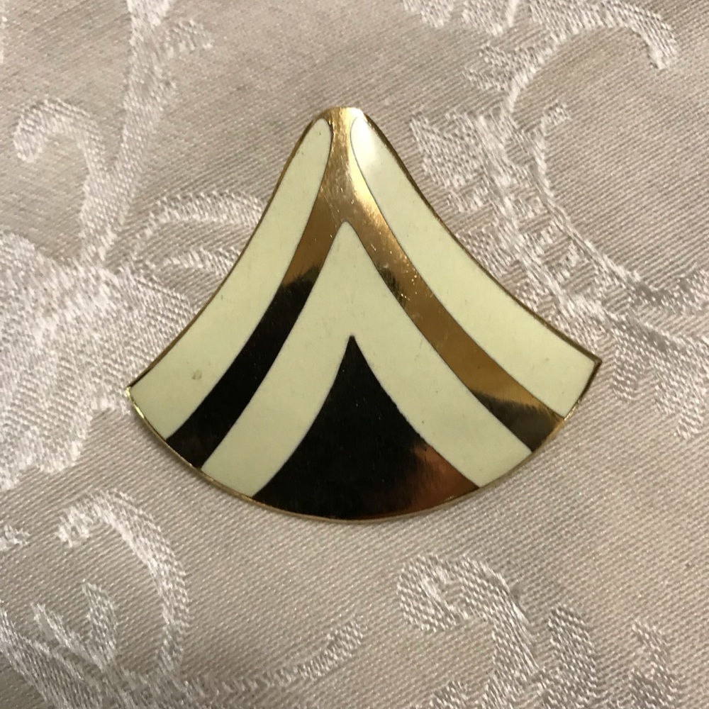 Vintage Enamel and Gold tone Necklace slide